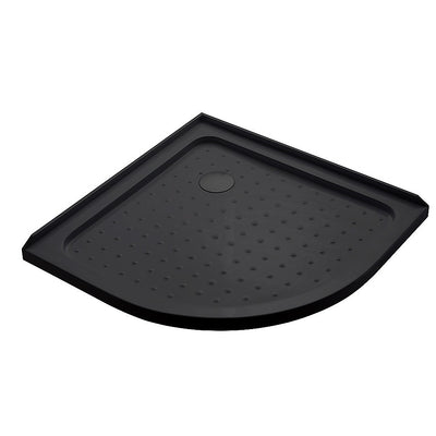 100x100cm Rounded Curved Shower Base in Black