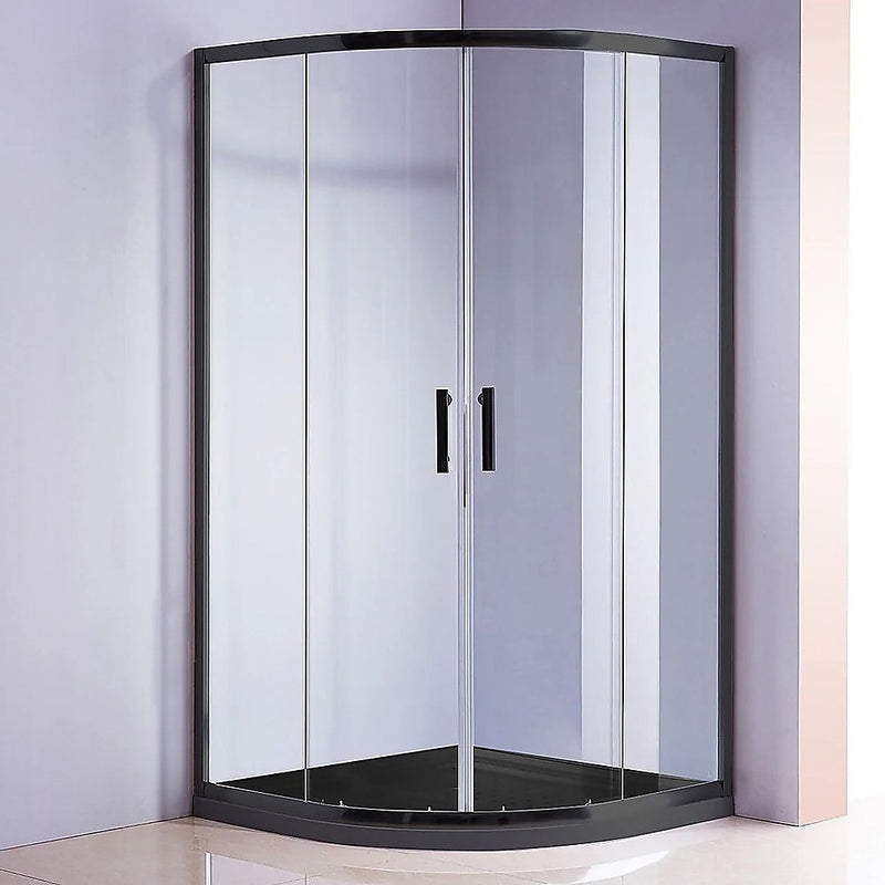 100x100cm Rounded Curved Shower Base in White