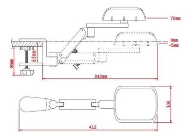 Ergonomic Adjustable Forearm Support Delux