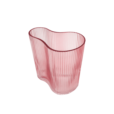 Suzhou Curved Vase Small Pink