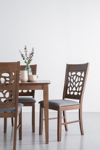 ALLEGRO Dining Table + 6x ASBEL Dining Chair  - Cocoa