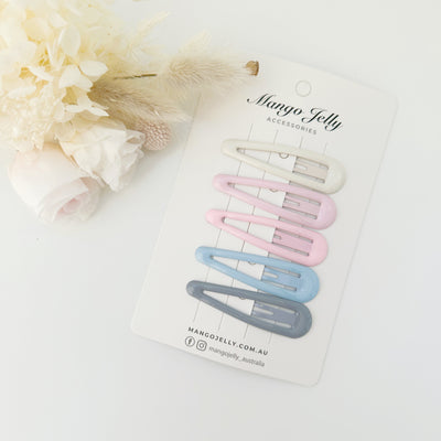 MANGO JELLY Butter Cream Hair Clips Collection - Ice cream Classic - Twin Pack