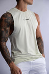 HARD HITTERS MEN'S CREW COTTON TANK MINT LARGE