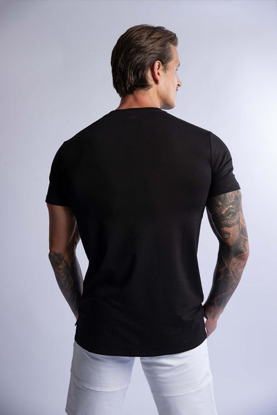 HARD HITTERS SLIM FIT COTTON TEE BLACK X-LARGE