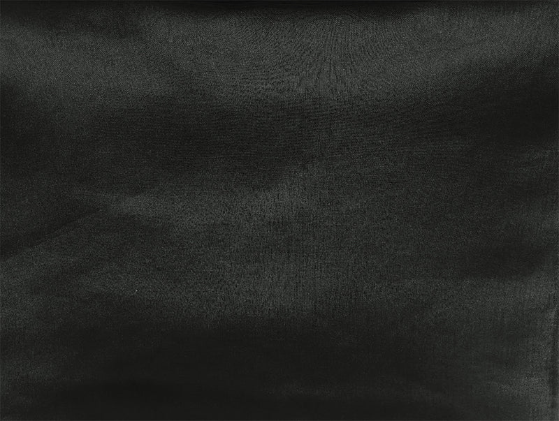 2 Long drop Sheer Voile Curtains 588cm wide 270cm Drop +Hooks Pinch Pleat  Black