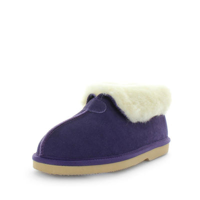 JUST BEE Women's COSA Slippers Purple 8US