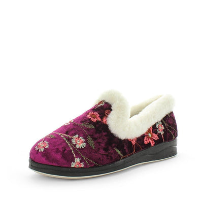 Panda PEMILLE Slippers Uggs Burgundy Embroidery Shoe 5