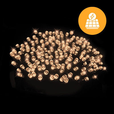 Solar Fairy Lights 500 LEDs available in 4 Colors - Warm White