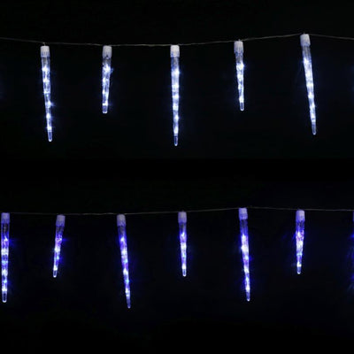 LED Icicle Tube Lights 24-Pack Available in 2 Colors - Blue