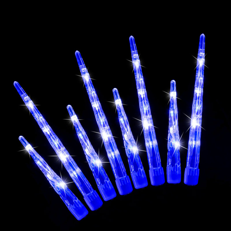 LED Icicle Tube Lights 24-Pack Available in 2 Colors - Blue