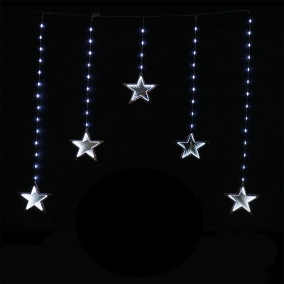 LED Infinity Stars Curtain Lights avaiable in 2 Colors - Cool White