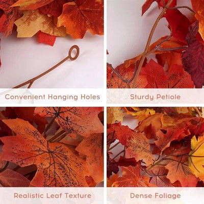 2M Artificial Fall Maple Leaf Garland