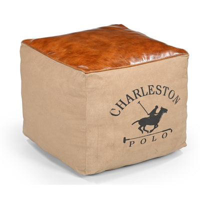 CHARLESTON POLO SQUARE OTTOMAN