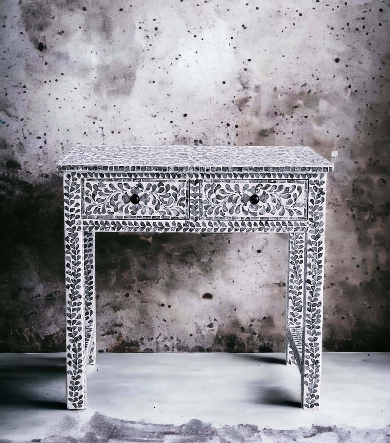 MOTHER OF PEARL ESSENCE DESK/CONSOLE