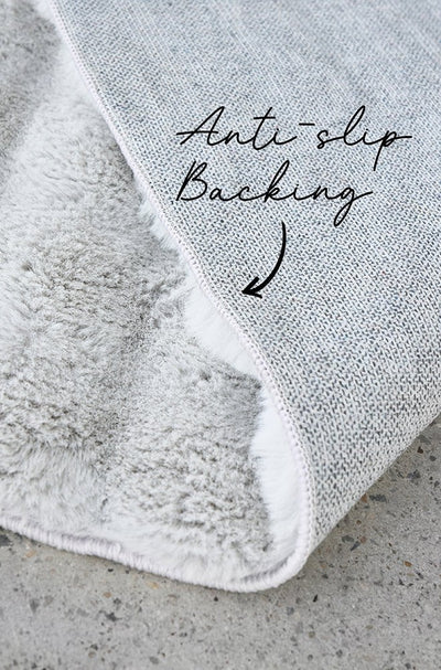 Bubble Washable Rug - Silver 200X200Cm