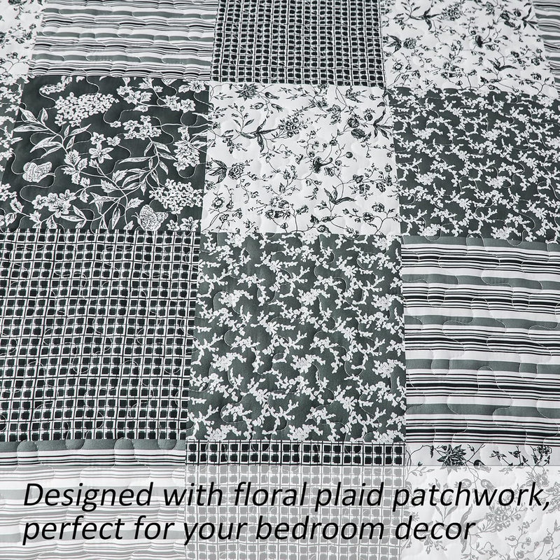 Timeless Peony Graceful Breathable 3 Pc Bedspread & Pillow Cover Set