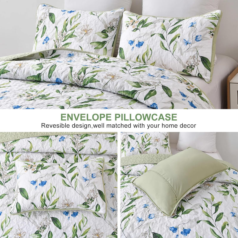 Fancy Quilted coverlet and pillowcovers set: Stylish Bedroom Update - Queen size