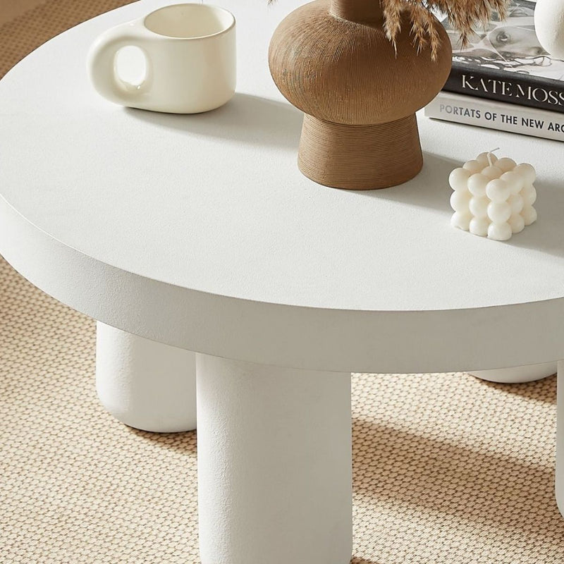 Julia White Round Coffee Table