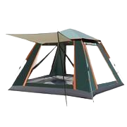 Silver glue Waterproof Camping tent with Awning - Size: 270x270x185cm, charming and sturdy for outdoor excursions