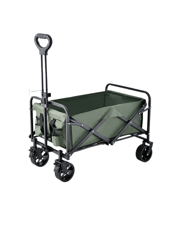 5 -inch camp cart, green mid -number tank wheel+ bearing double brake+ high carbon structural frame