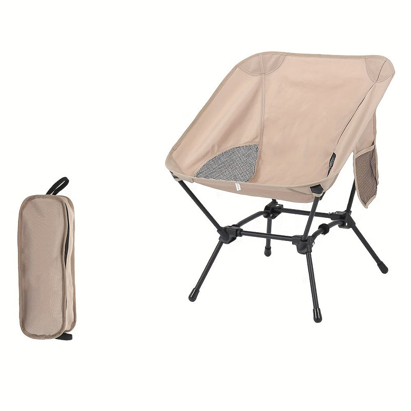 black and khaki set of portable, comfortable and perfect camping chairs