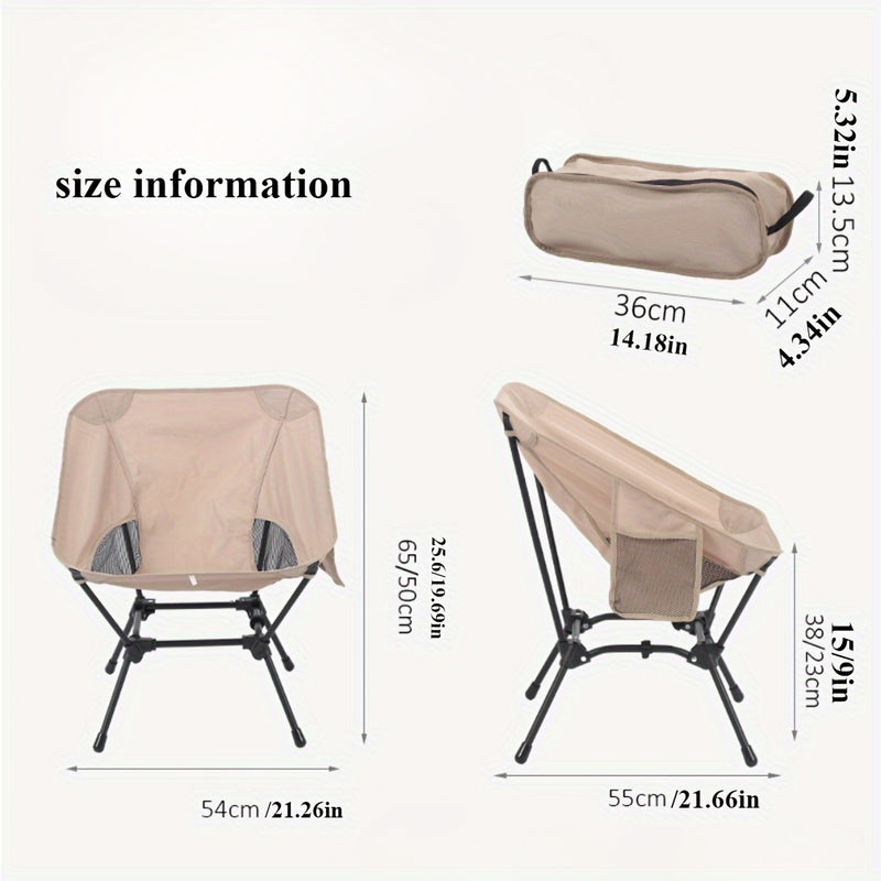 black and khaki set of portable, comfortable and perfect camping chairs