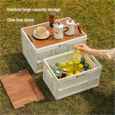 43.5*30*24 cm Collapsible Green Outdoor Storage Box | Large Capacity, Foldable to 6cm, Durable Design