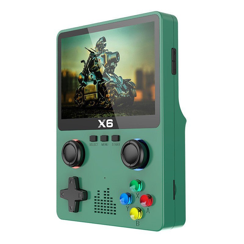 X6 Handheld Gaming Console - 3.5-Inch HD Screen, Dual Joysticks, Multi-Emulator Support, 32GB Storage