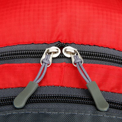 Orange Lightweight Hiking Backpack - Waterproof Outdoor Travel & Camping Bag with Multi-Compartment Design