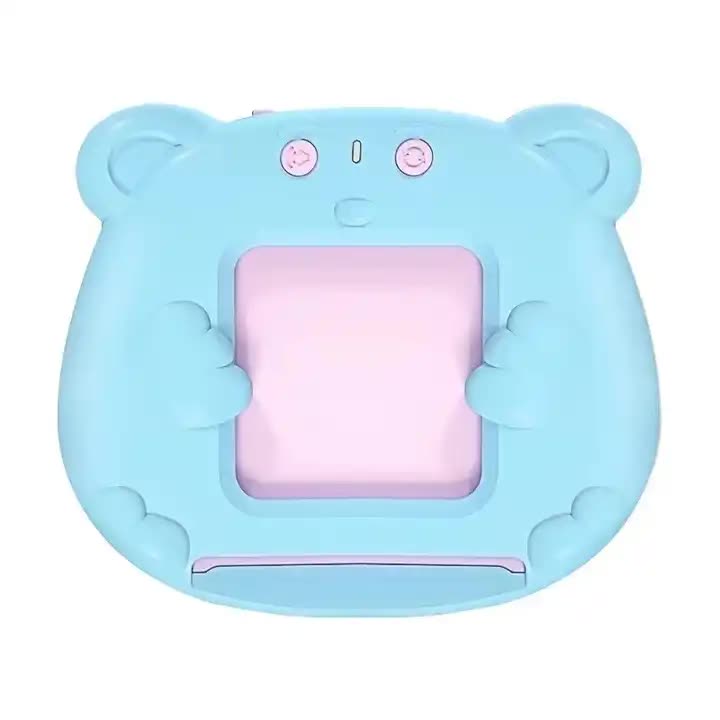 Blue Bear-Shaped Early Education Card Reader - Interactive Learning Toy with 510 Flashcards for Kids