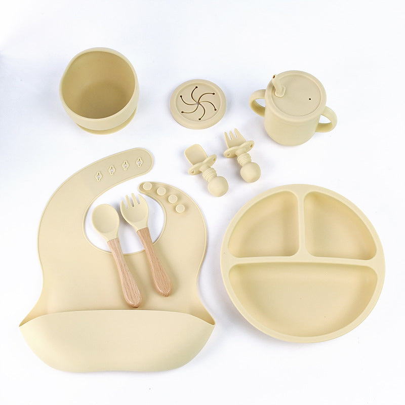 Beige 8-Piece Silicone Children&