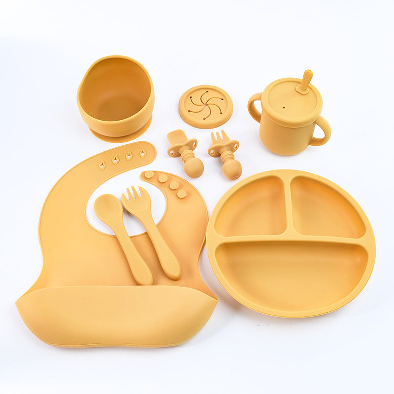 Yellow 8-Piece Silicone Children&