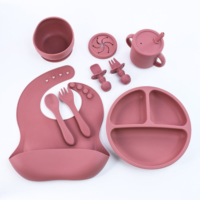 Rose Red 8-Piece Silicone Children&