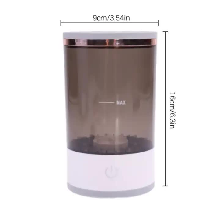 Transparent USB-Powered Automatic Makeup Brush Cleaner - Fast, Hygienic, and Easy-to-Use Brush Cleaning Machine