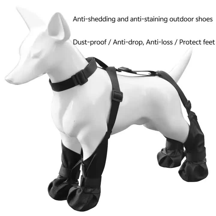 XXL Waterproof Non-Slip Dog Shoes – All-Season Dog Boots for Protection, Anti-Slip Pet Footwear, Durable and Comfortable