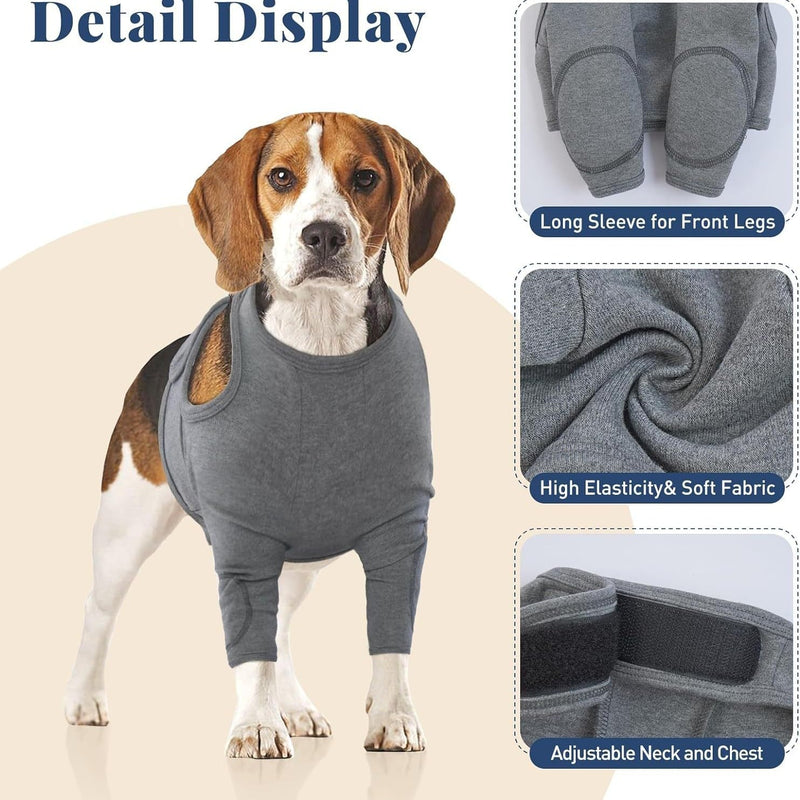 S Pet Front Leg Protective Sleeve – Elastic Dog Leg Guard for Post-Surgery Protection, Prevents Licking and Biting