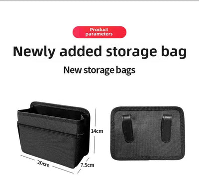 Grey Upgraded Waterproof Car Storage Bag - Multi-Position Hanging Organizer