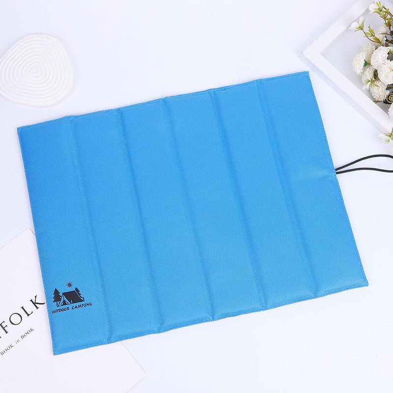 3PCS Blue Portable Outdoor Folding Seat Cushion - 42cm x 32cm for Camping and Hiking