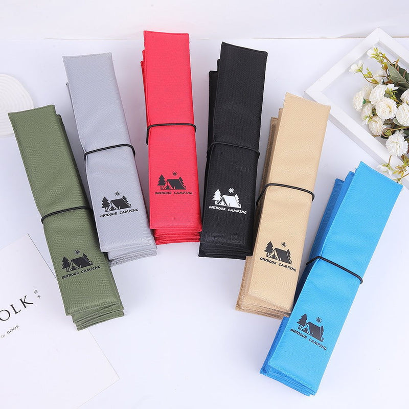 3PCS Red Portable Outdoor Folding Seat Cushion - 42cm x 32cm for Camping and Hiking