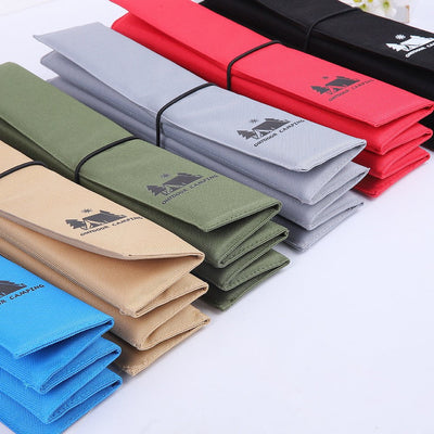 3PCS Red Portable Outdoor Folding Seat Cushion - 42cm x 32cm for Camping and Hiking