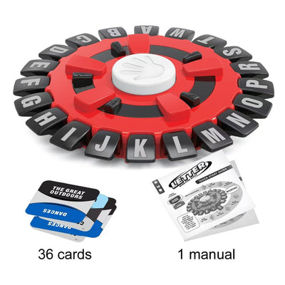 2 Pcs Red  Words Game | Fun & Interactive Letter Board Family Game | Educational Word Challenge for Kids & Adults