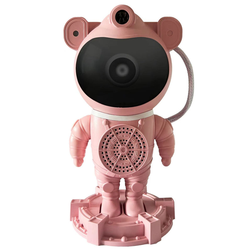 Pink Astronaut Bluetooth Music White Noise Space Projector Lamp – Creative Starry Sky Projector, Wireless Speaker Desktop Decoration Gift