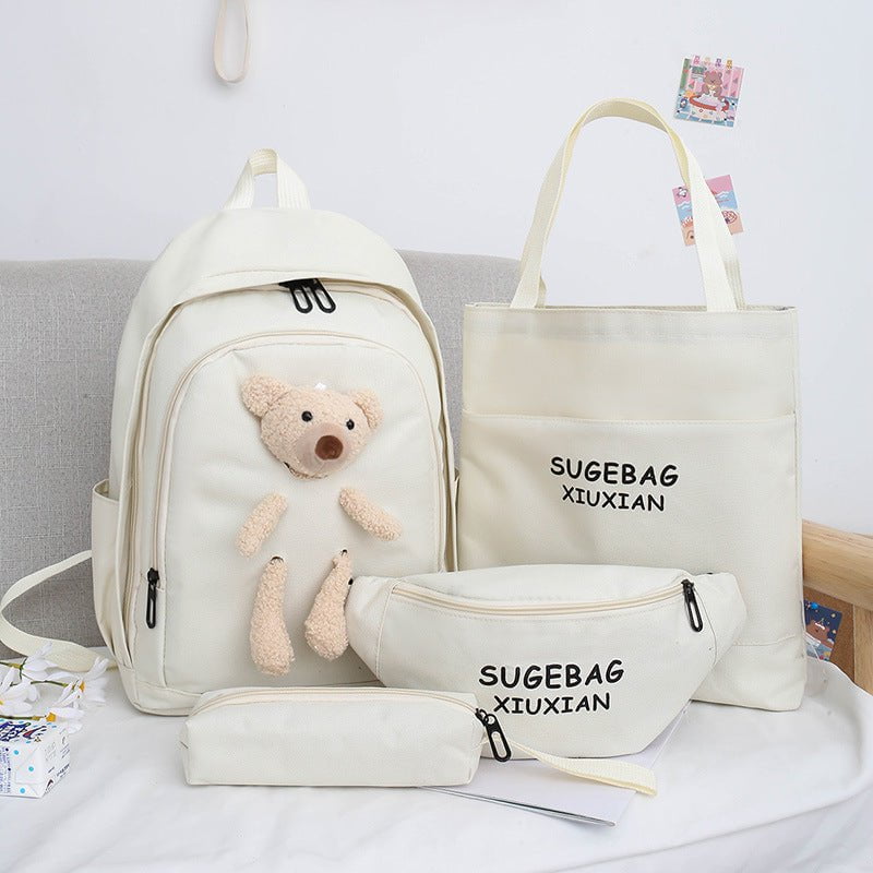 White Cute Little Bear Girls&