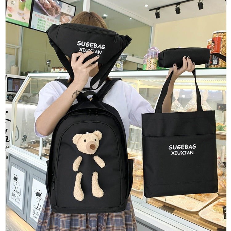 White Cute Little Bear Girls&