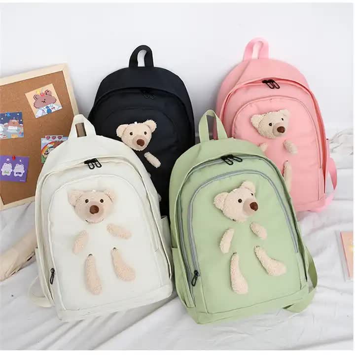 White Cute Little Bear Girls&