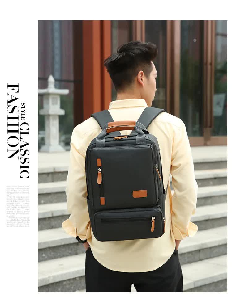 Light Gray 3-Piece Backpack Set – Men’s & Women’s Student Travel Backpack, Casual Backpack, Laptop Bag, Notebook Bag, Computer Bag