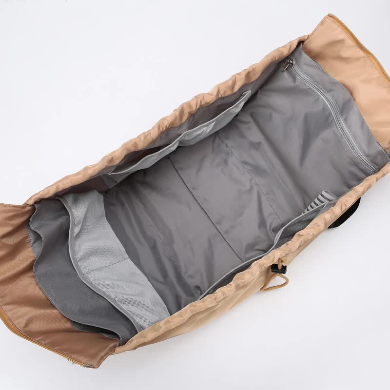 Khaki Convertible Multifunctional Baby Cradle Travel Bag - Women&