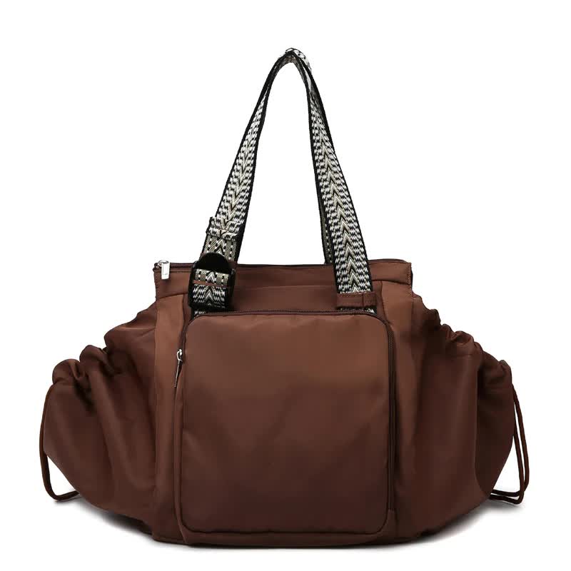 Brown Convertible Multifunctional Baby Cradle Travel Bag - Women&