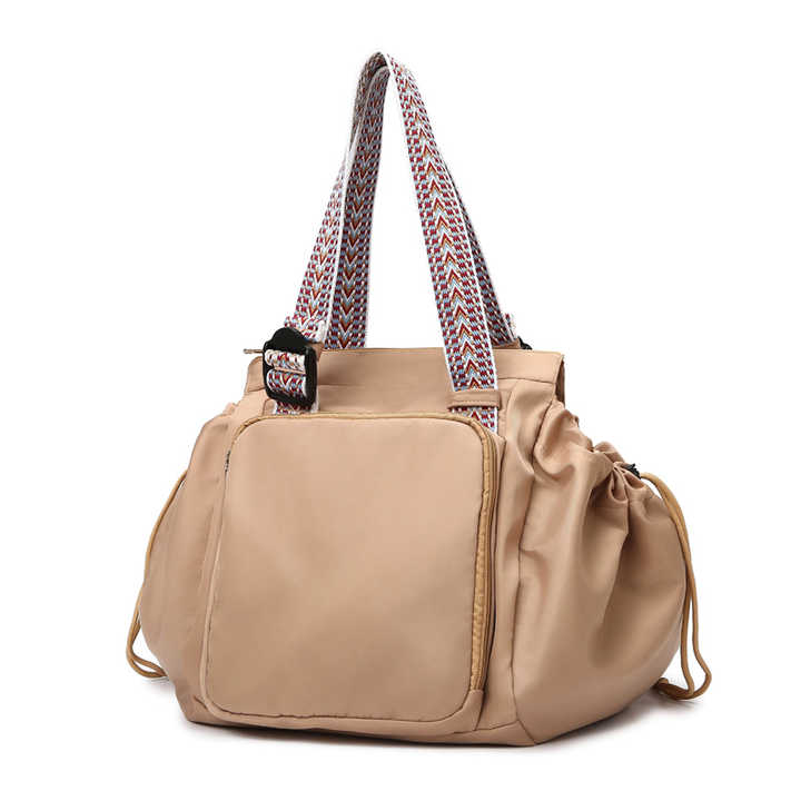 Brown Convertible Multifunctional Baby Cradle Travel Bag - Women&