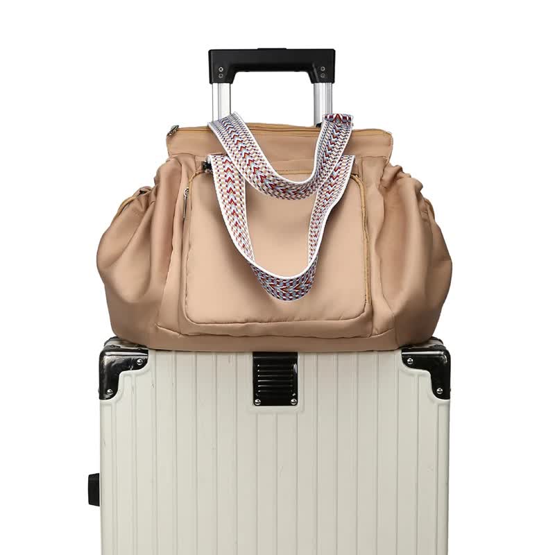 Brown Convertible Multifunctional Baby Cradle Travel Bag - Women&